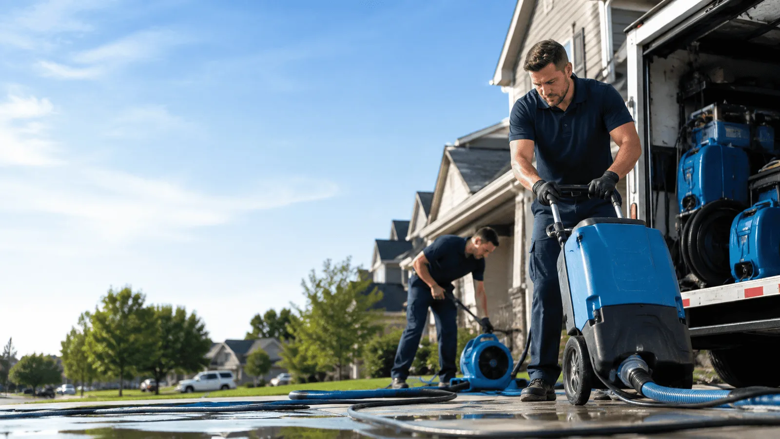 Dehumidification being performed in Wernersville, PA